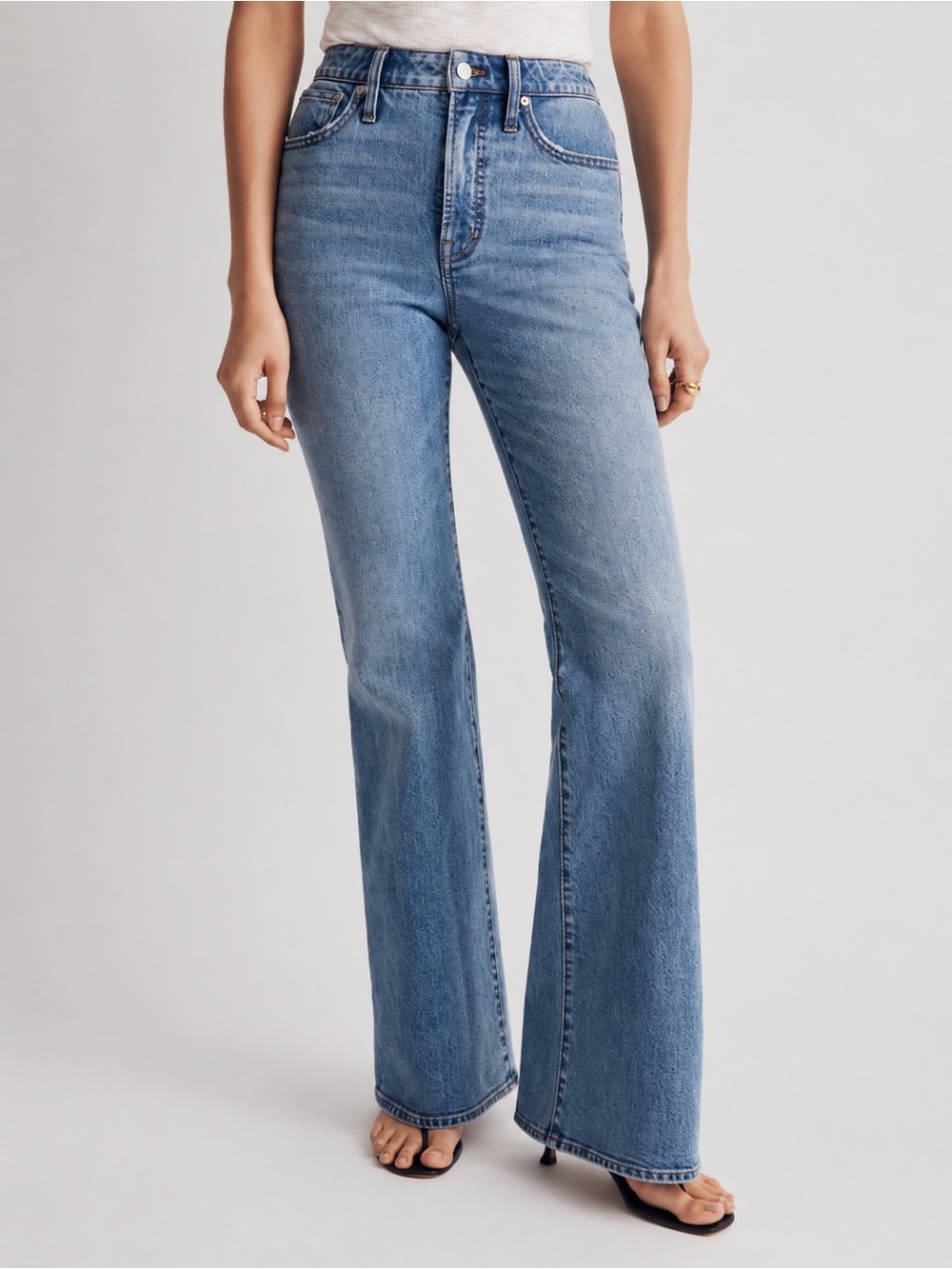 Madewell Perfect Vintage Flare Jeans 28 Tarlow Wash High Rise